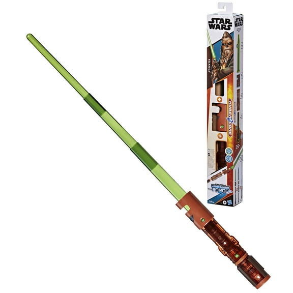 Star Wars Lightsaber Forge Kyber Core Kelnacca, Green Customizable Electronic Lightsaber, Halloween Costume Accessory