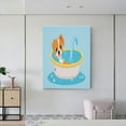 thumbnail image 6 of Susaid Cute Dog In Bath Pattern Vertical Canvas Wall Decor 12x16in - Waterproof with Wood Frame & Damage-Free Hanging Kit, 6 of 8