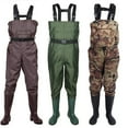 thumbnail image 6 of Autoez Chest Wader, 2-Ply Nylon/PVC Waterproof Fishing & Hunting Waders with Boot Hanger Water-proof phone case, 6 of 12