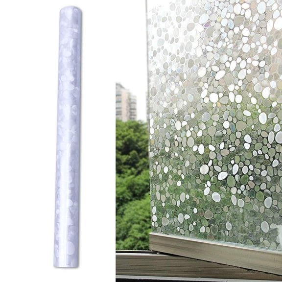 WEAVILUX Static Cling Window Film Decorative Sticker for Office, Hotel Glass - Easy to Cut, Apply, 1 Piece Privacy Window Cover