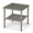 Gray, variant on Funnil Patio Wicker Rattan Side Table with Square Tempered Glass Top and Storage, All-weather Use Double Layer Coffee End Table for Deck, Porch,Garden, Indoor&Outdoor, Gray