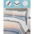 thumbnail image 4 of Summer Beach Twin Size Down Alternative Comforter, Lightweight Comforter Quilt Bedding Set with Pillow Shams Coastal Nautical Seaside Ocean All Seasons Bed Comforter Duvet Insert 68"x86", 4 of 7