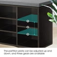 thumbnail image 5 of YRLLENSDAN Entryway Bench with Shoe Storage Shoe Bench with Cushion Shoe Storage Bench Shoe Cubby for Entryway Cube Storage Bench Shoe Organizer Bench 41*12 inch,Black, 5 of 7
