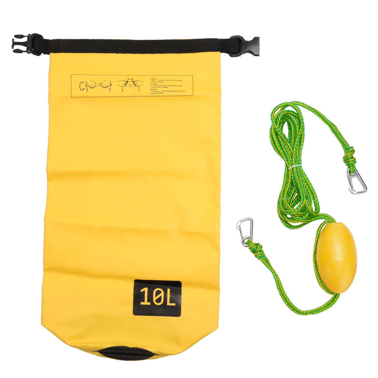 WINDLAND Tow Rope Sand Sack Sand Anchor Waterproof Dry Bag Dock Line for Kayak Small Boat
