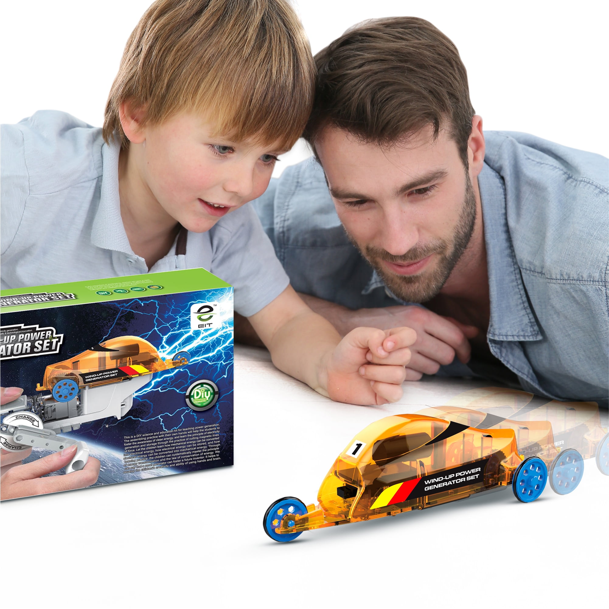 BUDDY N BUDDIES Green Science DIY WindUp Power Generator Set for Kids