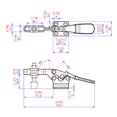 thumbnail image 4 of Woodriver Low Silhouette Toggle Clamp 2-3/4" X 1/4" 500 Lb. Capacity, 4 of 4