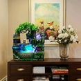 thumbnail image 3 of Tabletop Fountain Rockery Waterfall Fountain, Home Interior Decoration Resin Craft, Desktop Bonsai Ornaments Gift Atomizing Humidifier Fountain for Home Office Bedroom, 3 of 14