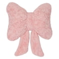 thumbnail image 2 of Cojín de asiento con lazo de peluche, multifuncional, decorativo Rosa, 2 of 9