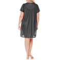 thumbnail image 2 of EZI Nightgowns for Women - Soft & Breathable Satin Night Gowns for Adult Women - Medium to Plus Size Womens Sleep Shirts - Knee-Length Nightgown, 2 of 7