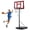 Red, variant on Sweetcrispy Portable Basketball Hoop, 44" Shatterproof Backboard, Adjustable Height 6.1ft-10ft, Gray
