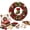 MulticolorC, variant on Gxdcog DIY Christmas Wreath Kit with 3D Fabric Poke Art Set Door Decor for Adults, Pre-Punched Crafts Making Kit