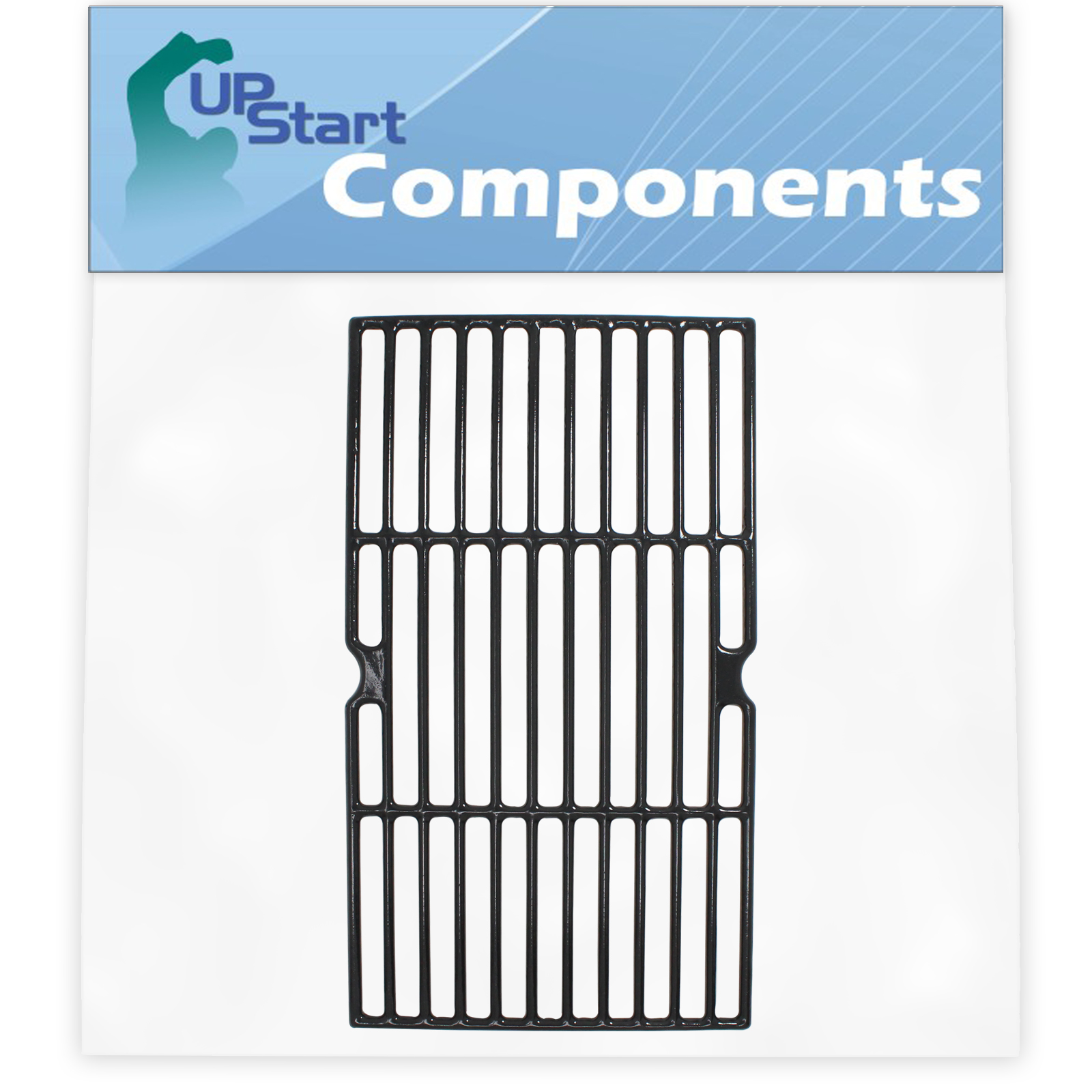 BBQ Grill Cooking Grates Replacement Parts for Kenmore 415.16114010 - Compatible Barbeque Cast Iron Grid 16 3/4" - image 1 of 4
