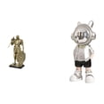 thumbnail image 1 of Figura De Resina De Astronauta Caballero Nórdico, Escultura De Arte Abstracto, Adorno Moderno Punk Para Escritorio, Armario, Mesa De Oficina, Centro De Mesa, Entrada, Estante, Regalo De, 1 of 8
