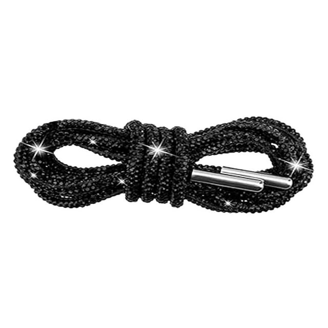Lacets Pailletés avec Strass, Lacets Ronds Brillants