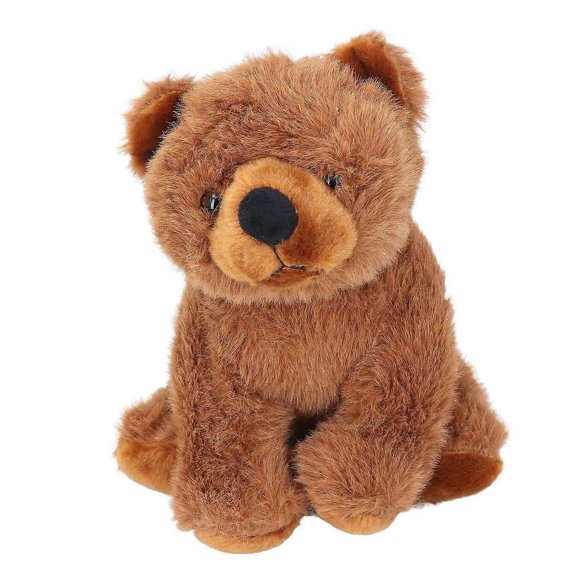 Bear Plush Toy Simulation Bear Stuffed Animal Cute Bear Doll Home Decoration for Home Office Brown
