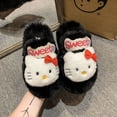 thumbnail image 4 of 2024 Nuevas lindas pantuflas de algodón Hello Kitty para mujer, pantuflas Mao Mao de invierno para interiores y parejas, pantuflas desmontables, 4 of 5