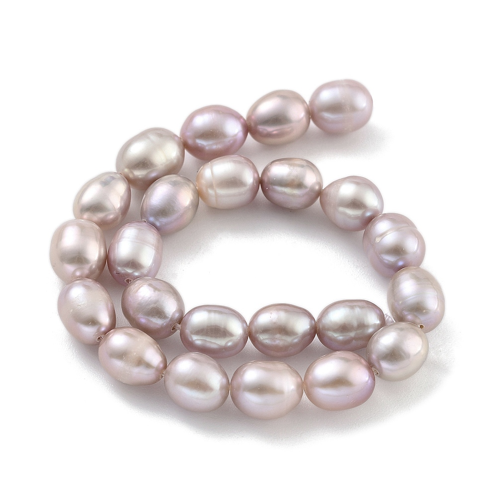 4strands Cultured Freshwater Pearl Beads Strands Rice Grade 3A+ Thistle 6~7mm Hole: 0.6mm about 18~20pcs/strand 6.30''~6.69''(16~17cm)