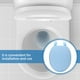 thumbnail image 2 of Funda para asiento de inodoro de espuma suave, gruesa y cómoda, fácil de instalar, para baño, 2 of 7