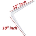 thumbnail image 2 of Wideskall metal 10" x 12" inch wall corner angle shelving shelf brackets, pack of 2, 2 of 2