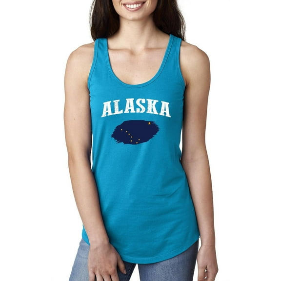 Normal is Boring - Women's Racerback Tank Top, up to Women Size 2XL - Alaska Flag