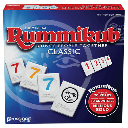 Pressman Rummikub Classic Edition - The Original Rummy Tile Game, 106 Pieces, Ages 8 and Up