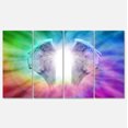 thumbnail image 2 of Angel Wings on Rainbow Background - Abstract Canvas Art Print, 2 of 3