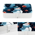 thumbnail image 4 of Christmas Portable PU Leather Jewelry Organizer Stand Display Case Earring Organizer with Removable Compartment, 4 of 6