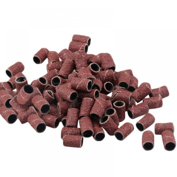 Taykoo 20-50Pcs Drum Sanding Kit 80# 120# 180# Nail Drill Bits Abrasive Tools Dremel Accessories Sandpaper Shank Rotary Tools