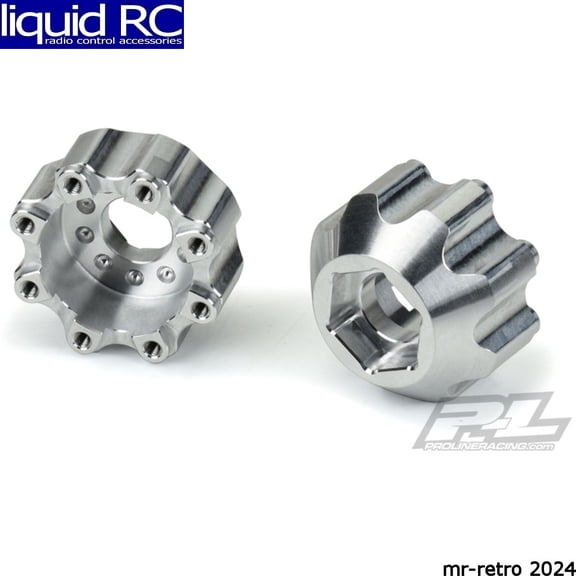 Pro-Line 635300 8x32 to 17mm 1/2 Offset Aluminum Hex Adapters