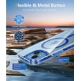 thumbnail image 5 of for iPhone 15 Magnet Case: Magnetic Shockproof Clear Slim Protective Cell Phone Cover | Rugged Drop Protector with Built-in Anti-Collision Tape & Metal Button Design(Blue), 5 of 16