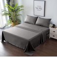 thumbnail image 1 of Juego completo de sábanas Twin - Transpirable y suave - Sábana encimera, sábana ajustable, 2 fundas de almohada - Bolsillos profundos y fácil cuidado, 1 of 7