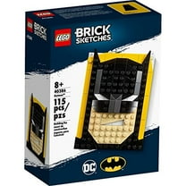 LEGO Brick Sketches Batman Interlocking Block Building Set, 115 Count