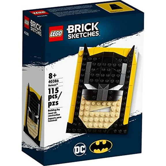 LEGO Brick Sketches Batman Interlocking Block Building Set, 115 Count