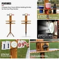 thumbnail image 4 of Wild Sports Outdoor Scoreboard Keeper with Drink Holders and LED Lights - Perfect Accessory for Backyard Cornhole and Yard Games Medium, 4 of 7