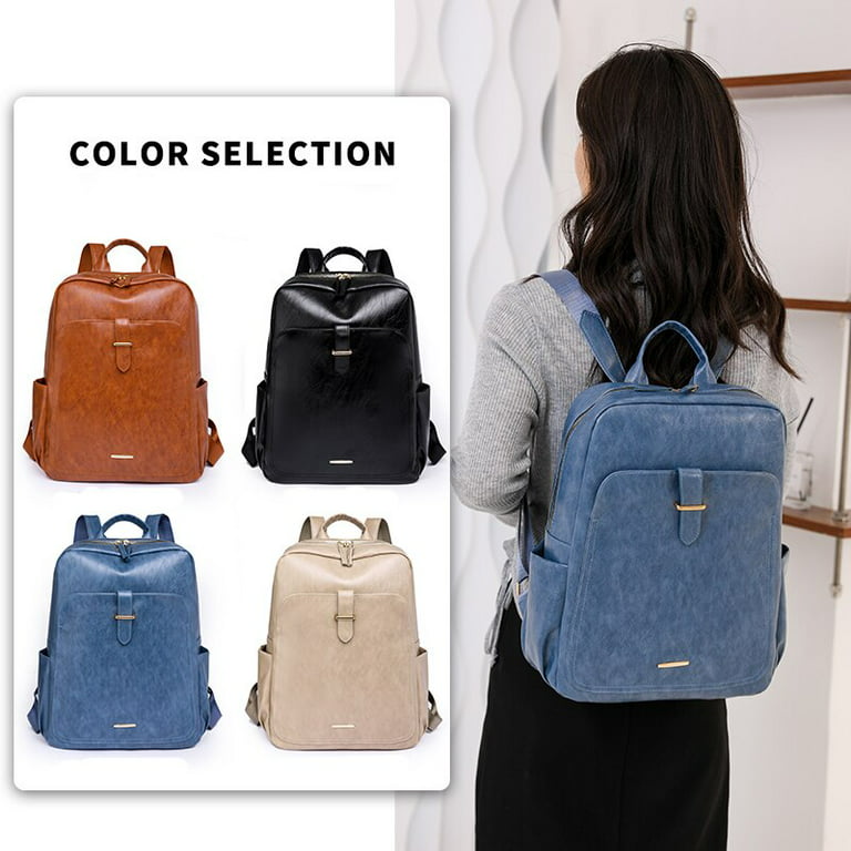 CoCopeaunts Fashion Leather Backpack Women Solid Color Luxury Designer  Backpacks Female High Quality Small School Backpack for Teenage Girls