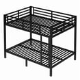 thumbnail image 4 of Metal Full over Full Bunk Bed for Teens and Adults,Space-Saving/Noise Reduced/No Box Spring Needed, Black, 4 of 15
