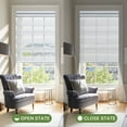 thumbnail image 5 of MiLin Cordless Zebra Blinds Light Filtering Zebra Windows Shades Dual Layer Free-Stop Roller Shades Privacy Reduce Noise Zebra Shades for Windows (Light Filtering Light Grey, 26 1/2" W X 72" H), 5 of 7