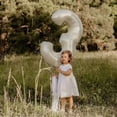 thumbnail image 2 of Globos de aluminio digitales con números de crema de 32/40 pulgadas del 1 al 9 para decoración de fiestas de cumpleaños de niñas, niños y adultos de 18 a 30 años, con helio y aire, 2 of 6
