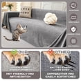 thumbnail image 2 of Dark Couch Covers for Sectional Sofa Couch Cover L Shape Couch Covers for Dogs Washable Couch Cover Banket Modern Sofa Slipcovers Super Soft Sofa Towel for Kids Pets ” x ”, 2 of 9