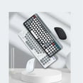 thumbnail image 3 of Double Mode  Keyboard Mouse, Comfortable Use, Stable Connection, Waterproof And , 2.4G , BT, Inclination Design, Concave Keys, 3 of 8