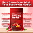 thumbnail image 4 of Cayenne Pepper 3000mg with Turmeric, Black Pepper & Beetroot, 12-in-1 Supplement for Metabolism & Digestive Health, 240 Vegan Softgels, 4 of 5