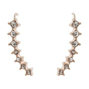 Gold Tone Crawler Earring