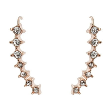 Gold Tone Crawler Earring
