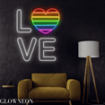 thumbnail image 2 of Glowneon Love Neon Sign, LGBT Pride Led Sign, Happy Pride Day Decor, 2 of 5