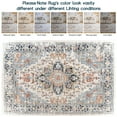 thumbnail image 6 of Gyugmhao 8'x10' Boho Area Rug, Machine Washable Low Pile Carpet, Foldable Non Slip Indoor Floor Mat for Living Room, Office & Home Decor, 6 of 10