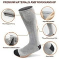thumbnail image 3 of Electric Heated Socks Battery Powered Cold Weather Heat Socks for Men and Women Riding Camping Hiking Riding Winter Warm Socks, 3 of 6