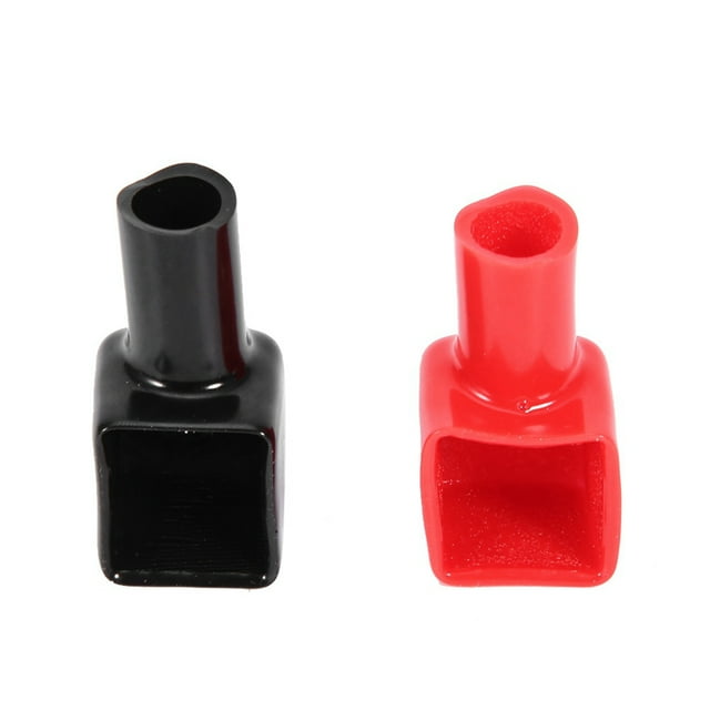 Tapas De Terminales De Batería, Resistentes Al Calor, 2 Piezas, Plástico, Rojo, Negro, Cubiertas De Terminales De Batería Resistentes Al Desgaste Para Camiones, Automóviles,