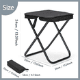 thumbnail image 2 of Tabouret de Camping, Tabouret Pliant Portable, Tabouret de Randonnée Adapté pour Jardinage Extérieur Plage Randonnée Pêche 13.4 Pouces de Haut, 2 of 6
