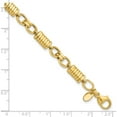 thumbnail image 5 of 14K Yellow Gold Polished And Grooved Fancy Link Men's Bracelet (Width 5.4) (Length 5.4) - Jbsp, 5 of 5