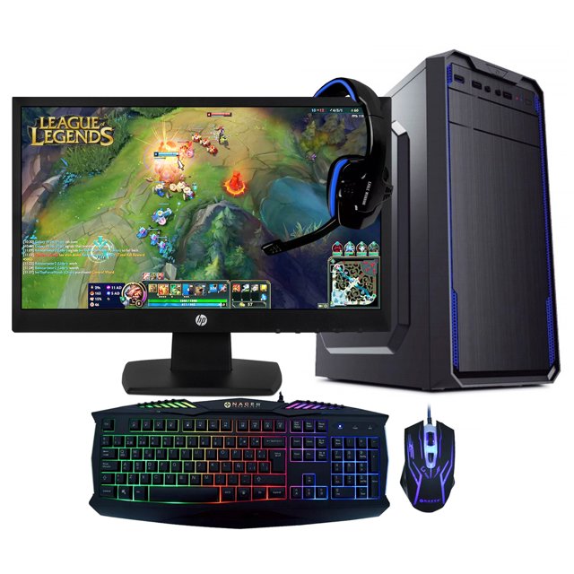 Computadora PC Armada Xtreme PC Gaming AMD A10 8800E 8Gb 1Tb Radeon R7 Monitor Led 19.5 Kit Teclado y Mouse
